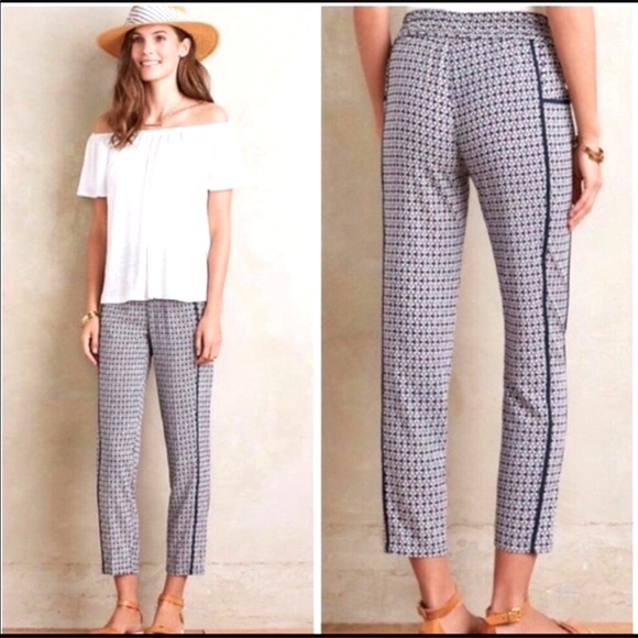Anthro Hei Hei Abstract Motif Print Lounge Pants - Sz. Medium - Picture 1 of 11